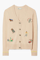 TORY SPORT GOLFERS CASHMERE CARDIGAN