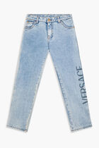 JB JEANS DENIM EMB SIDE VERSACE LOGO STRAIGHT