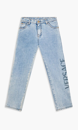 JB JEANS DENIM EMB SIDE VERSACE LOGO STRAIGHT