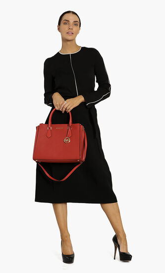 Hope Large Saffiano Leather Satchel Bag