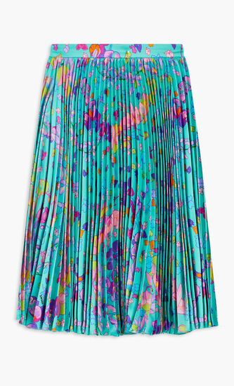 JG SKIRT MIDI PLEATED POLY AO ORCHID BAROCCO