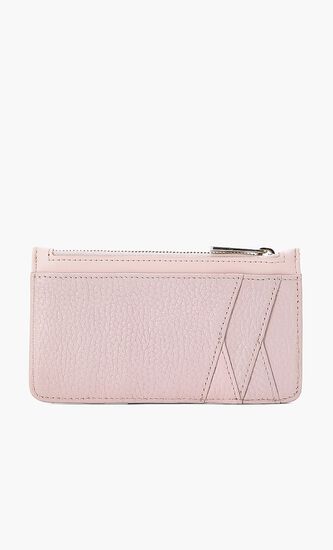 Diagonal Zipped Cardholder