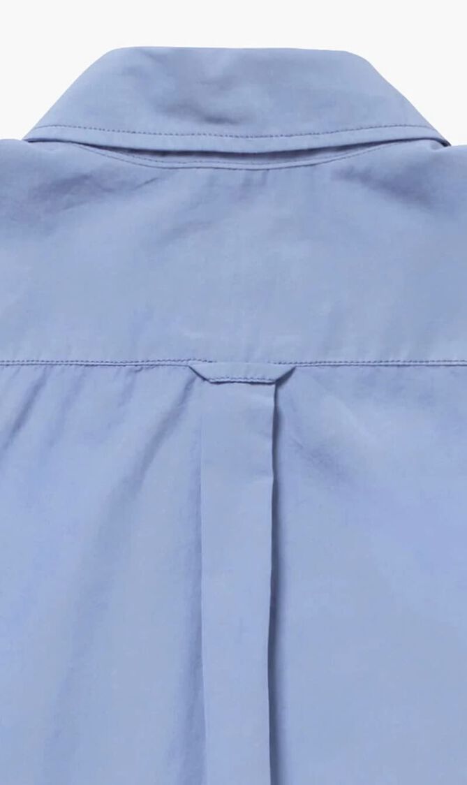 Natural Dye Cotton Poplin Button-Down Shirt