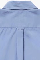 Natural Dye Cotton Poplin Button-Down Shirt