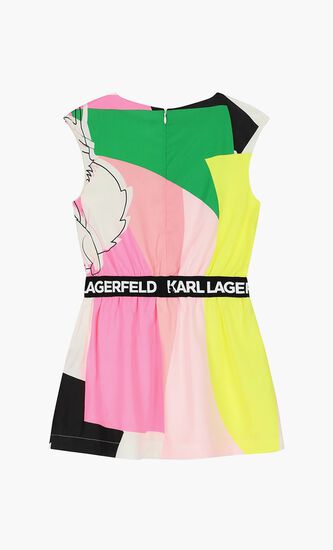 LOGO WAISTBAND DRESS
