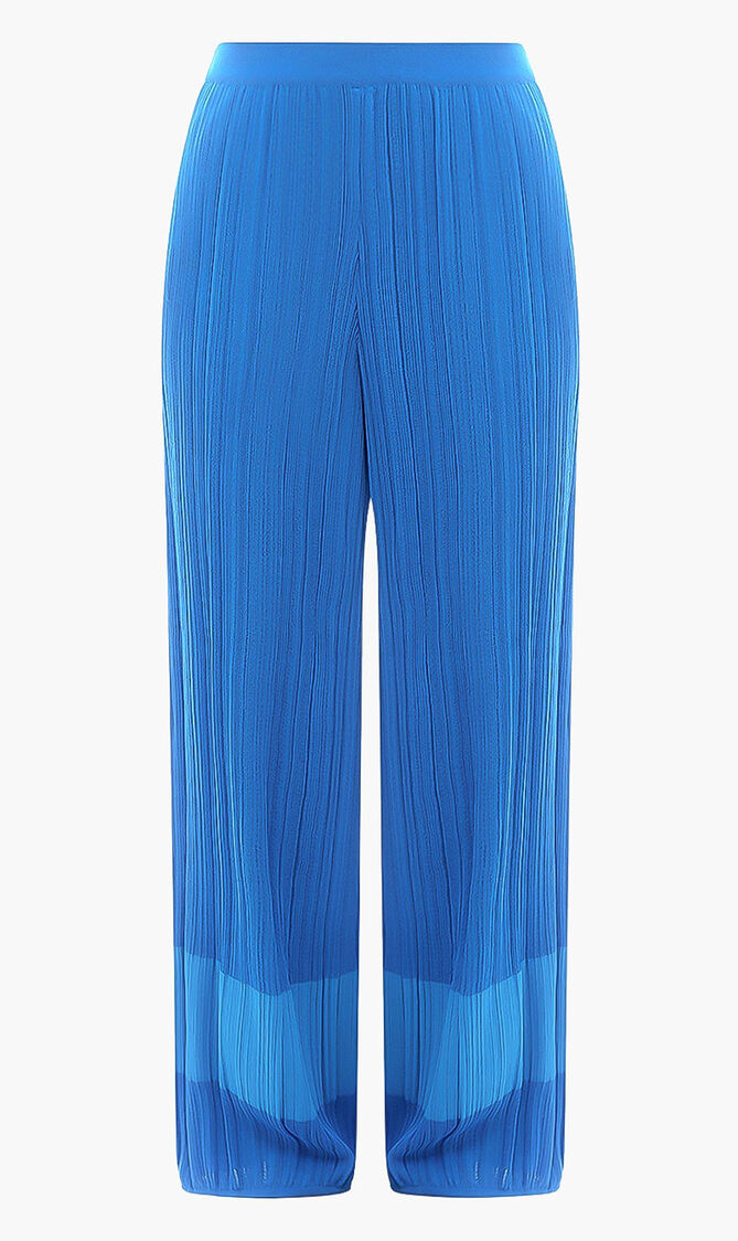 Plissed Froth Knit Trousers