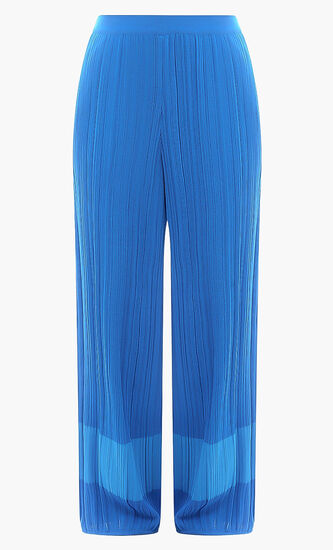 Plissed Froth Knit Trousers