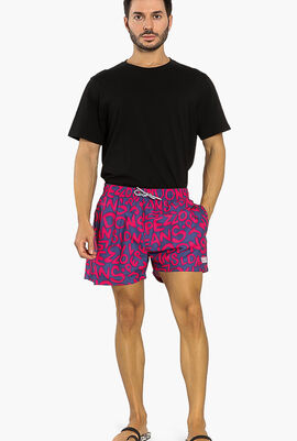 Ken Logo Print Swim Shorts