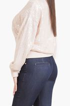 Claudia Sequins Sweater Bomber
