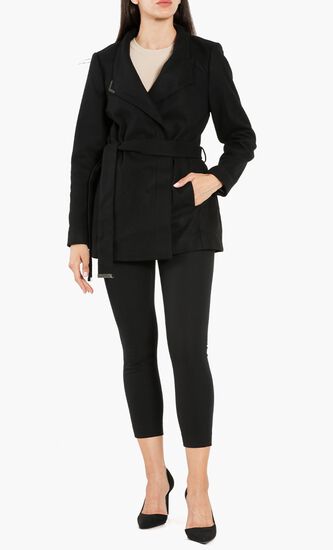 Drytaa Short Belted Wrap Coat