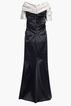 LONG DRESS - STRETCH SATIN DUCHESSE MIX
