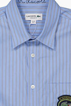 Striped Cotton Poplin Long-Sleeve Shirt