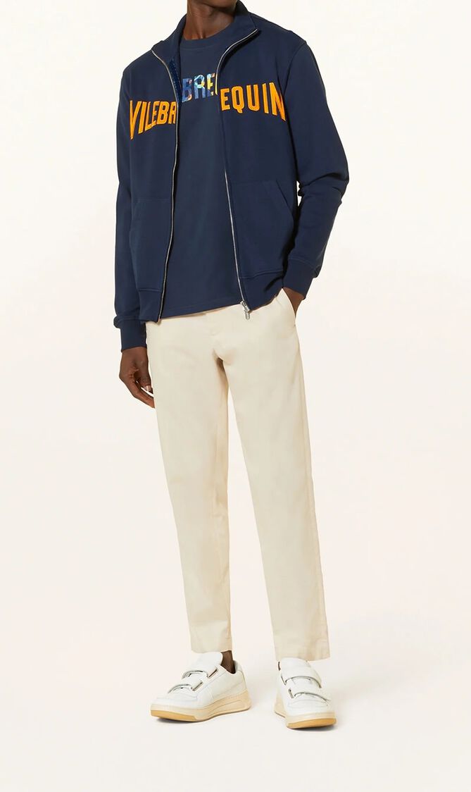 ROUX SWEAT CR24 FZ VBQ VELVET BLEU MARINE