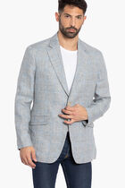 Linen Wpane Jacket