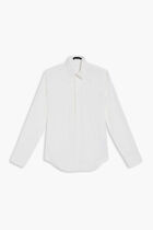 SHIRT FORMAL LS CTN PPLN SML EMB LOGO