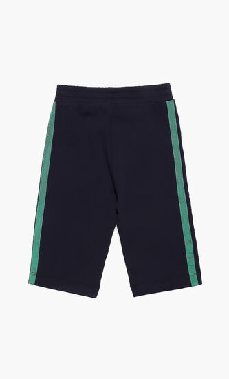Navy Jersey Logo Shorts