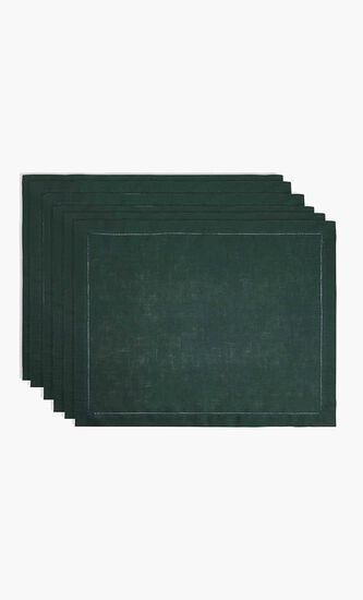 Feliz Placemat Dark Green Set Of 6