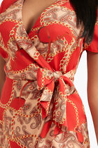 Paisley Chain Printed Dress