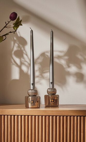 Les Exclusives Platinum Candle Set Of 2