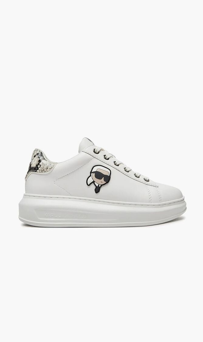 KAPRI KARL NFT SNAKE KONTR WHITE LTHR WOM WHITE LTHR