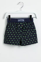 All Over Crab Print Swim Trunks