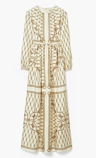 SILK PRINTED DRESS