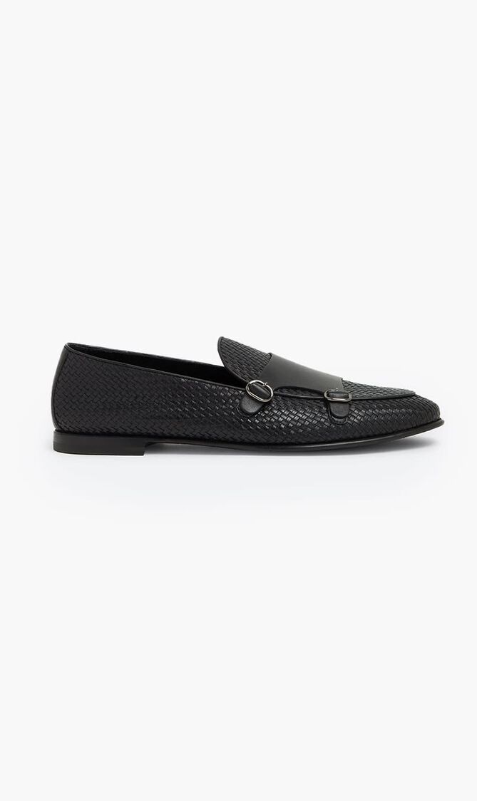 Leather Monk Strap Shoes