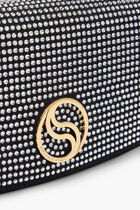 WALLET W/STRAP ALL OVER CRYSTA