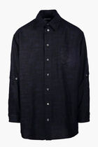 90SLOGO LINEN BUTT OVERSHIRT SALONE BLA