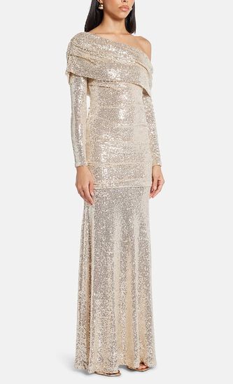 NOVA ONE SHOULDER ANKLE GOWN