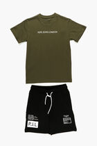 Aitor Solid Jersey T-shirt and Shorts Set