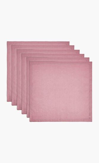 Feliz Napkin Pink Set Of 6
