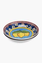 Carretto Lemon Soup Plate Round 20cm Set Of 2