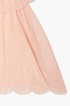 Scalloped Layer Occasion Dress
