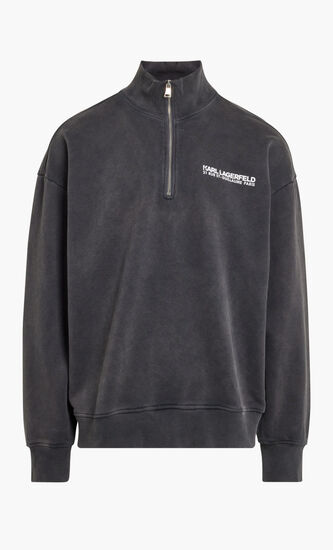 RSG WASHED HALF ZIP SWEATSHIRT