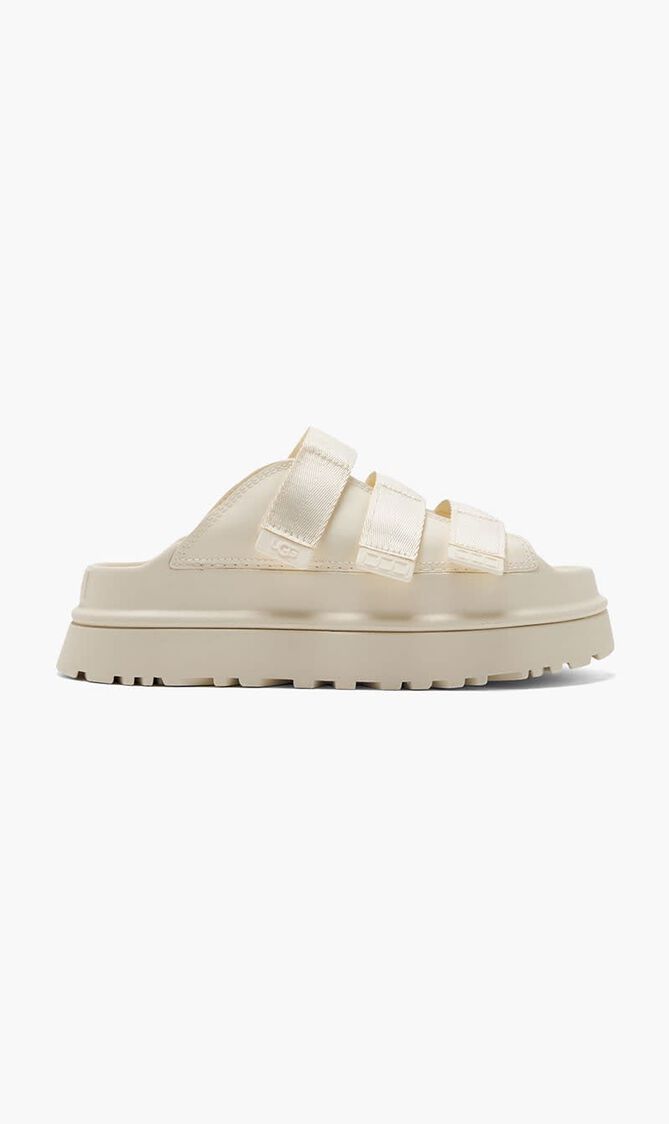 Golden Glow Slide Sandals