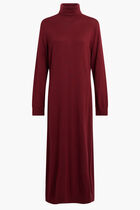 TURTLE NK SLIT MIDI DRS