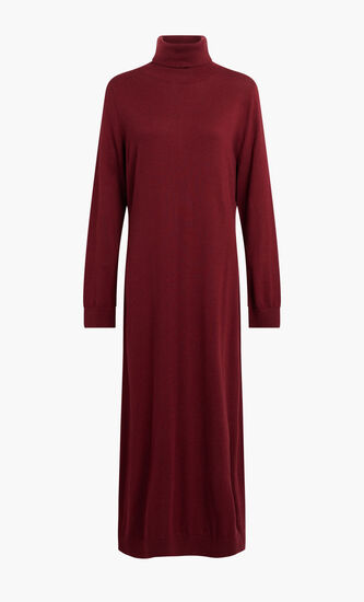 TURTLE NK SLIT MIDI DRS