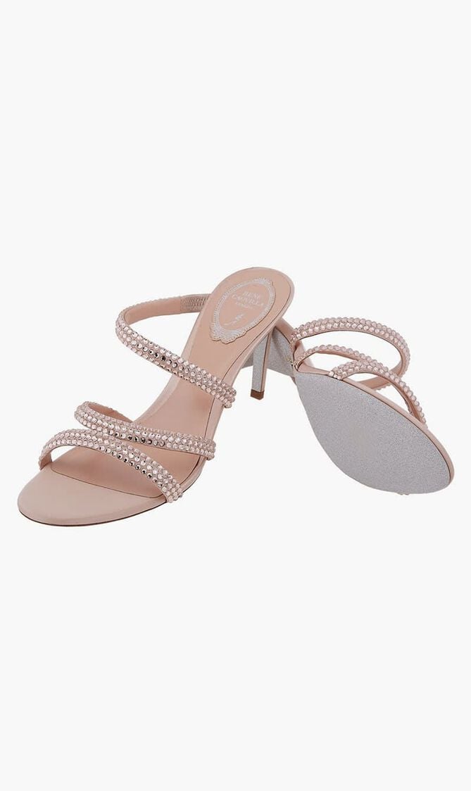 Lisa Crystals 80 Slider Sandals