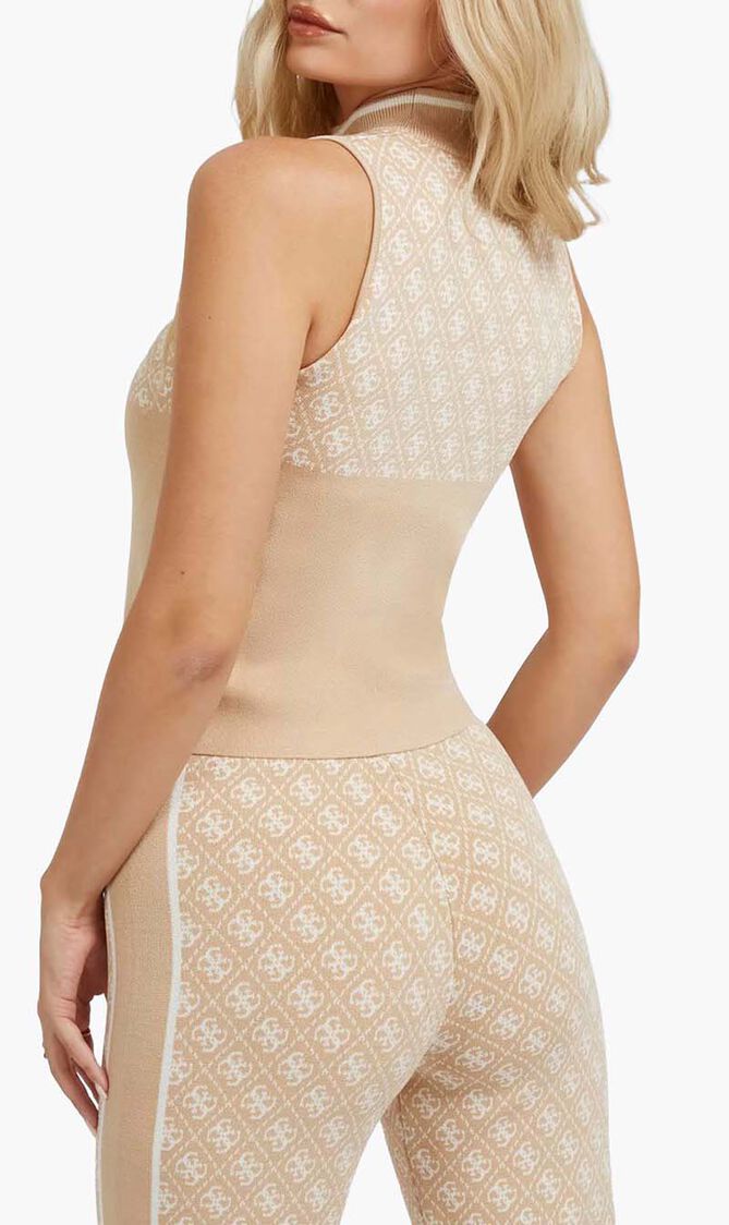 Sleeveless 4G Sweater Top