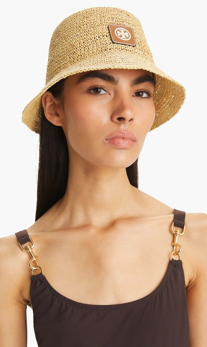 STRAW BUCKET HAT
