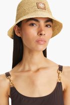 STRAW BUCKET HAT
