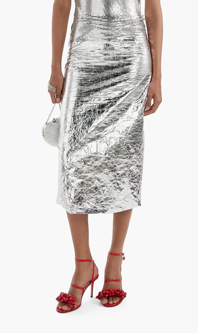 PUFFY HEART RED PATENT LEATHER SANDALS