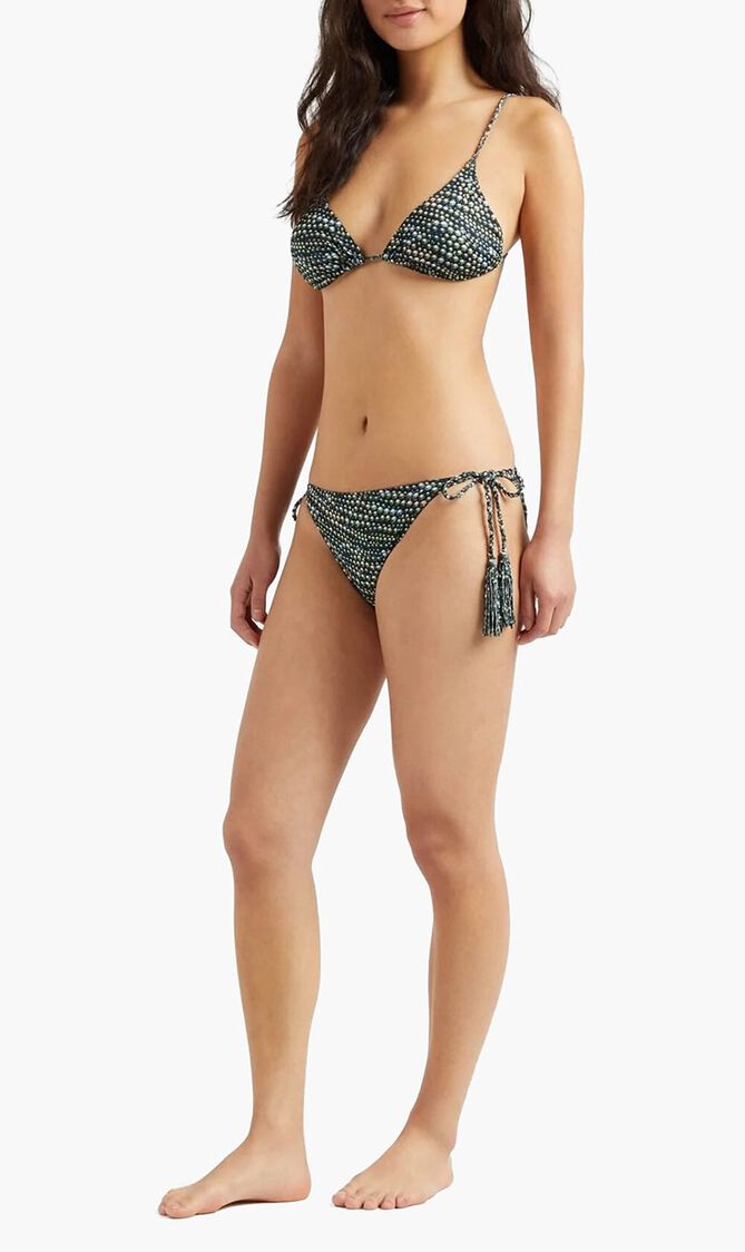 Tassel Side Tie Bikini Brief Bottom