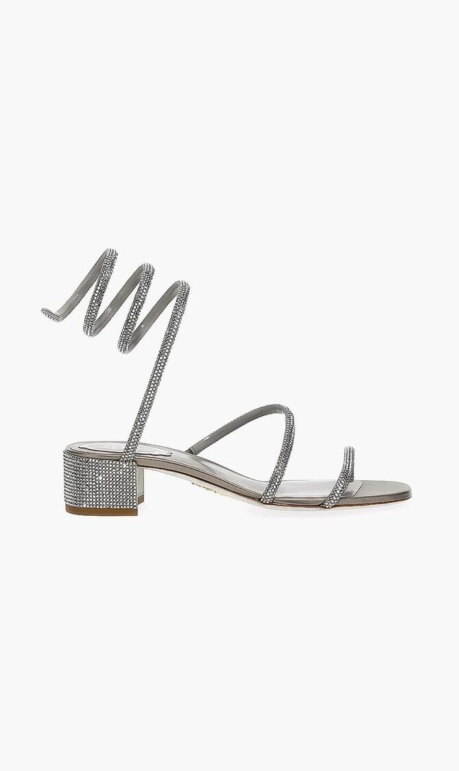 ASH GREY SATINLIGHT CHROME STRASS