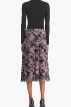 Printed Pleated Silk Skirt