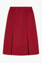 WOOL MELTON SLIT SKIRT