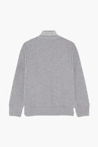 SWEATSHIRT MELANGE FLEECE + CONTRAST + MEDUSA EMBROIDEY