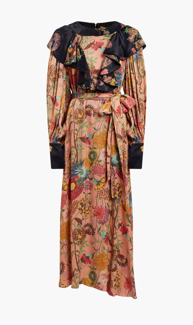 ROUND NECK LONG DRESS