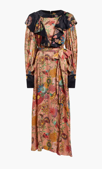 ROUND NECK LONG DRESS